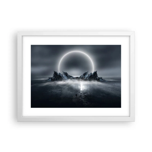 Poster in einem weißen Rahmen - Ende der Geschichte - 40x30 cm