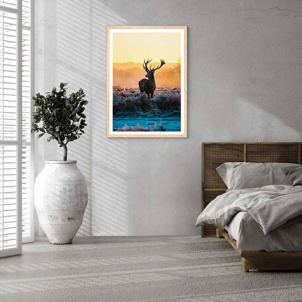 Poster in einem Rahmen aus heller Eiche - Gekrönt auf seinem Besitz - 30x40 cm