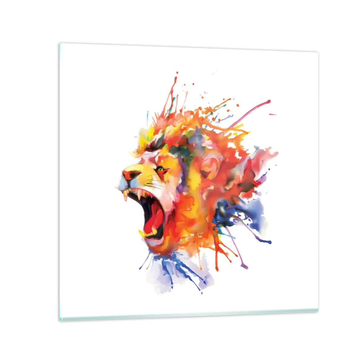 Glasbild - Bild auf glas - Um vor Wut zu explodieren - 60x60 cm