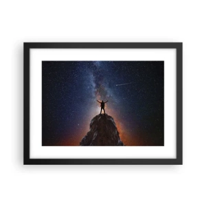 Poster in einem schwarzem Rahmen - Die Macht ist mit mir! - 40x30 cm