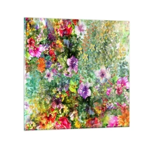 Glasbild - Bild auf glas - In Blumen für das Verderben - 40x40 cm