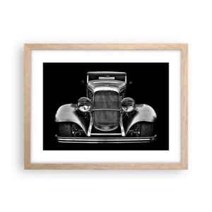 Poster in einem Rahmen aus heller Eiche - Wahrer Gentleman - 40x30 cm