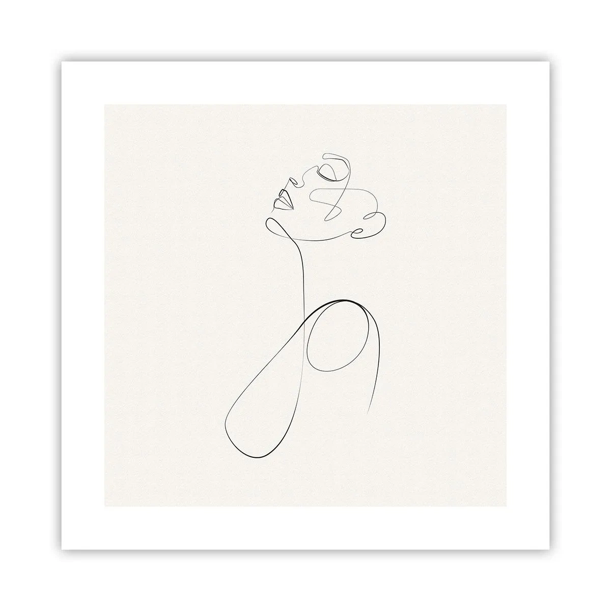 Poster - Versunken in Träumen - 40x40 cm