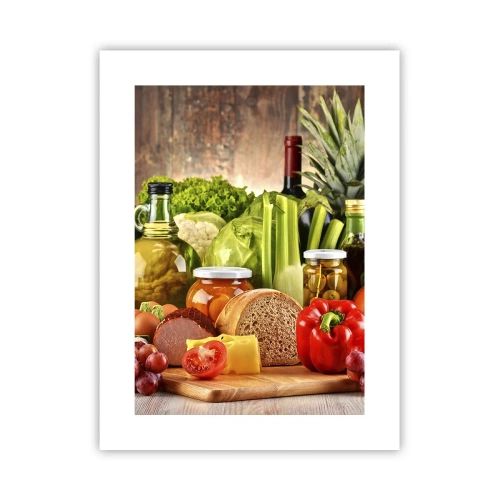 Poster - Geräuchert, gebacken und eingelegt - 30x40 cm