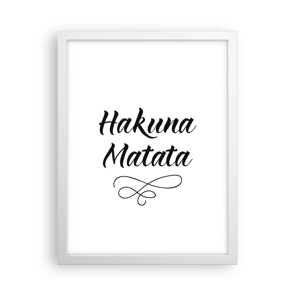 Poster in einem weißen Rahmen - Bester Ratschlag - 30x40 cm