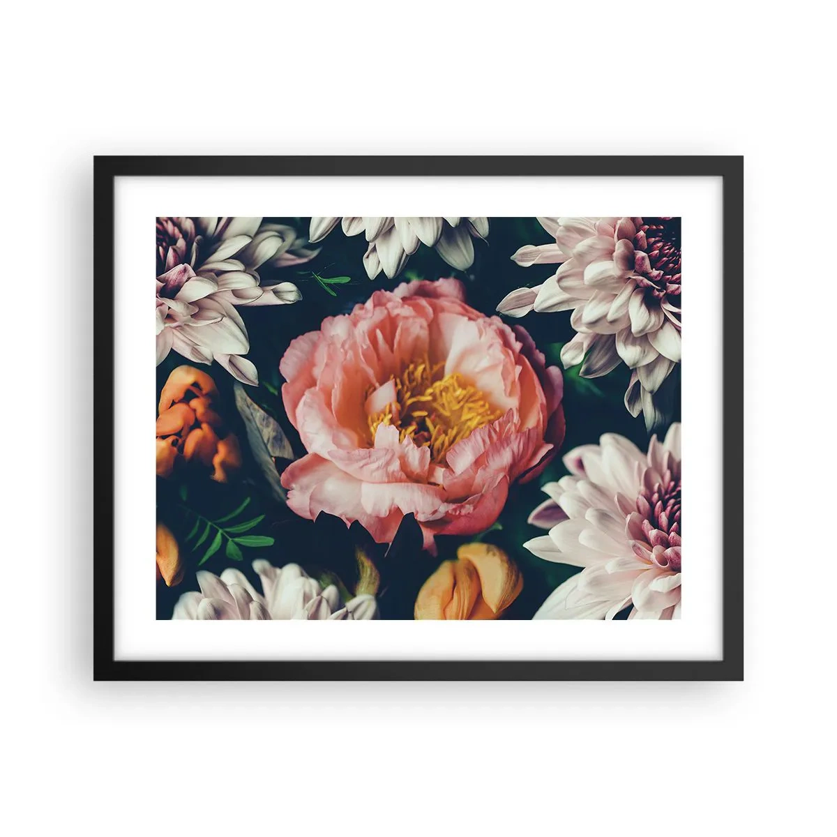 Poster in einem schwarzem Rahmen - Mit barocker Pracht - 50x40 cm