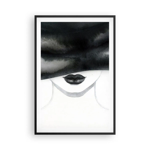 Poster in einem schwarzem Rahmen - Ein sinnliches Geheimnis - 61x91 cm