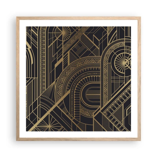 Poster in einem Rahmen aus heller Eiche - Konzepte, Ideen, Pläne - 60x60 cm