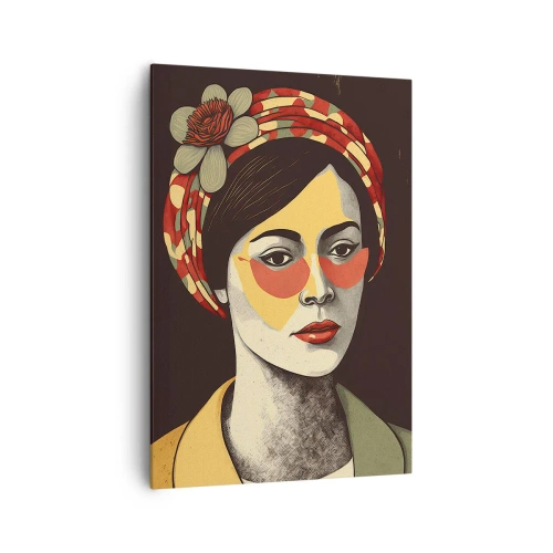 Bild auf Leinwand - Leinwandbild - Korallendame - 70x100 cm