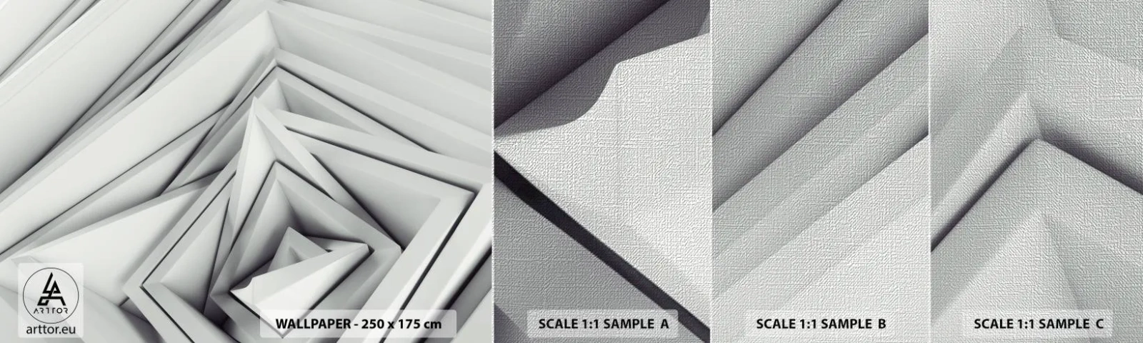 Fototapeten Muster Premium Canvas - Spitzwinklige Knospen - Technologie, 3D, Modern - 100x30 cm