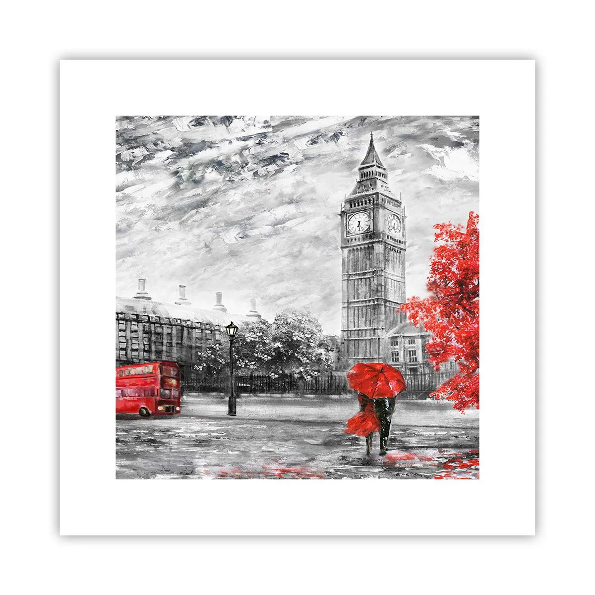 Poster - Ein aufregender Tag - 30x30 cm