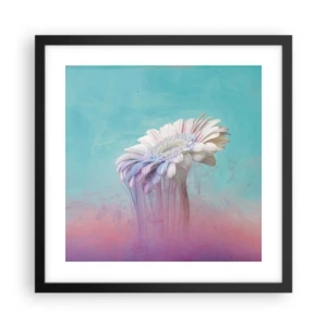 Poster in einem schwarzem Rahmen - Blumenunterwelt - 40x40 cm