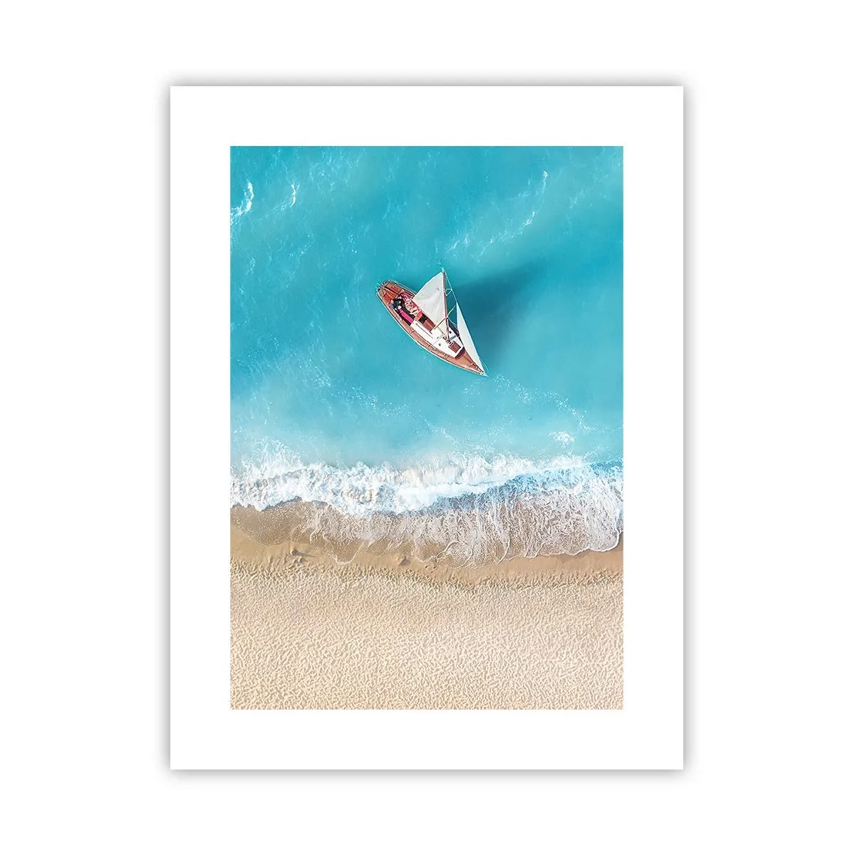 Poster - An der Grenze von Blau und Gold - 30x40 cm