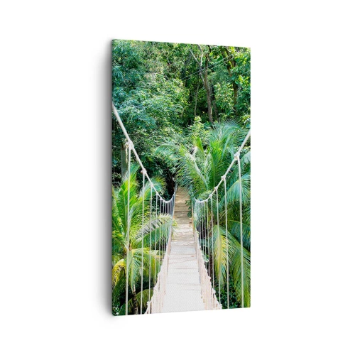 Bild auf Leinwand - Leinwandbild - Willkommen im Dschungel! - 45x80 cm