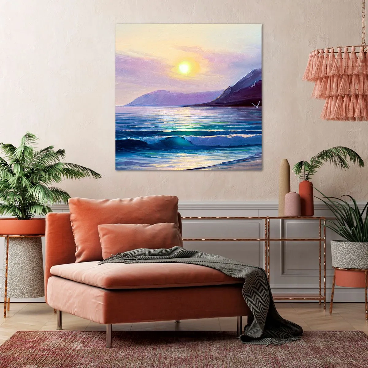 Bild auf Leinwand - Leinwandbild - Wasser- und Luftkristall - 60x60 cm