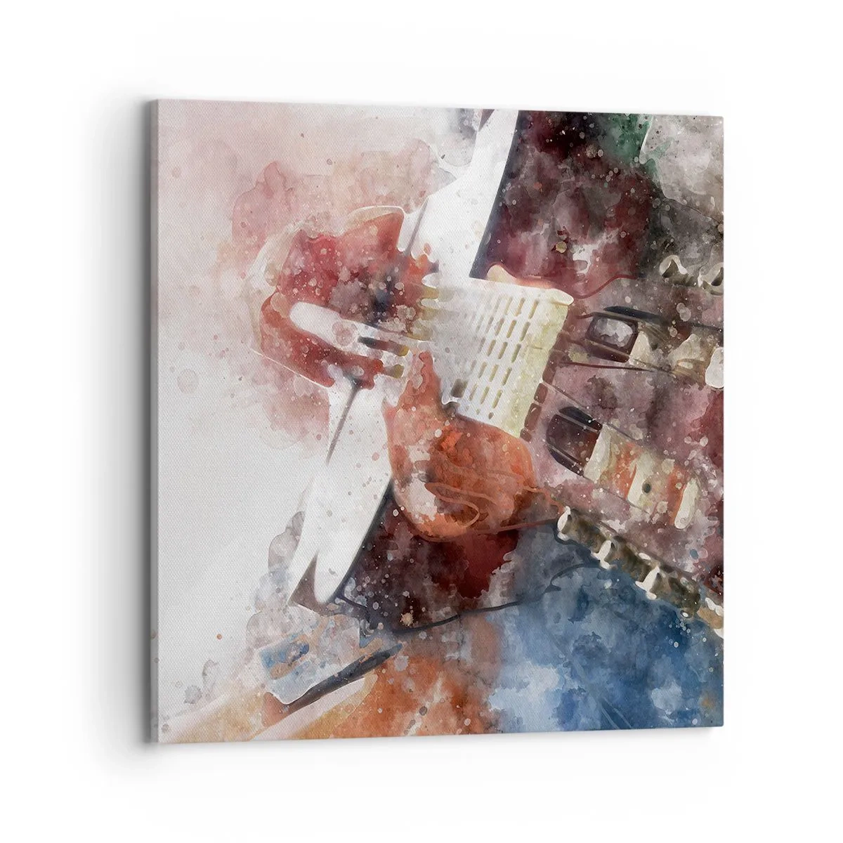 Bild auf Leinwand - Leinwandbild - Und was halten Sie davon? - 70x70 cm