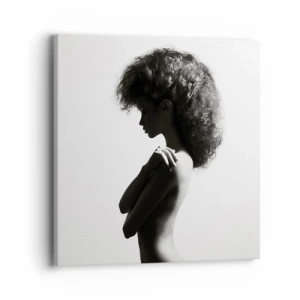 Bild auf Leinwand - Leinwandbild - Wie eine Blume auf einem schlanken Stiel - 40x40 cm