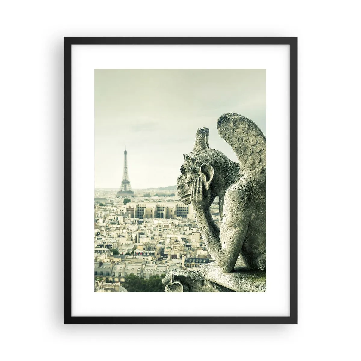 Poster in einem schwarzem Rahmen - Pariser Plaudern - 40x50 cm