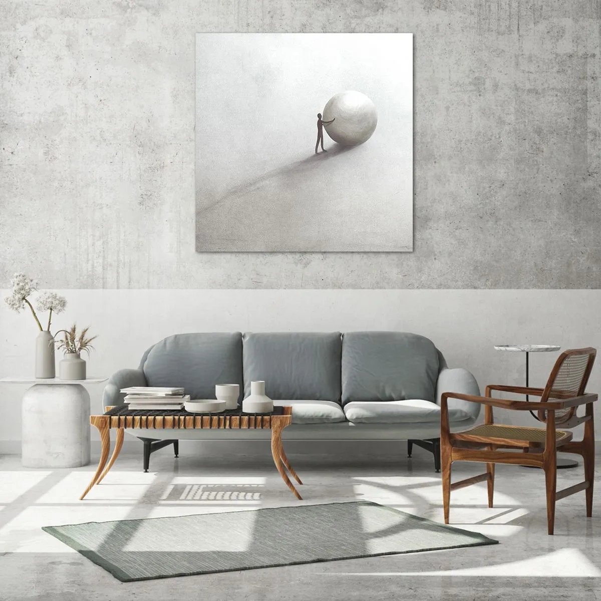 Glasbild - Bild auf glas - Das Spiel des Lebens - 40x40 cm