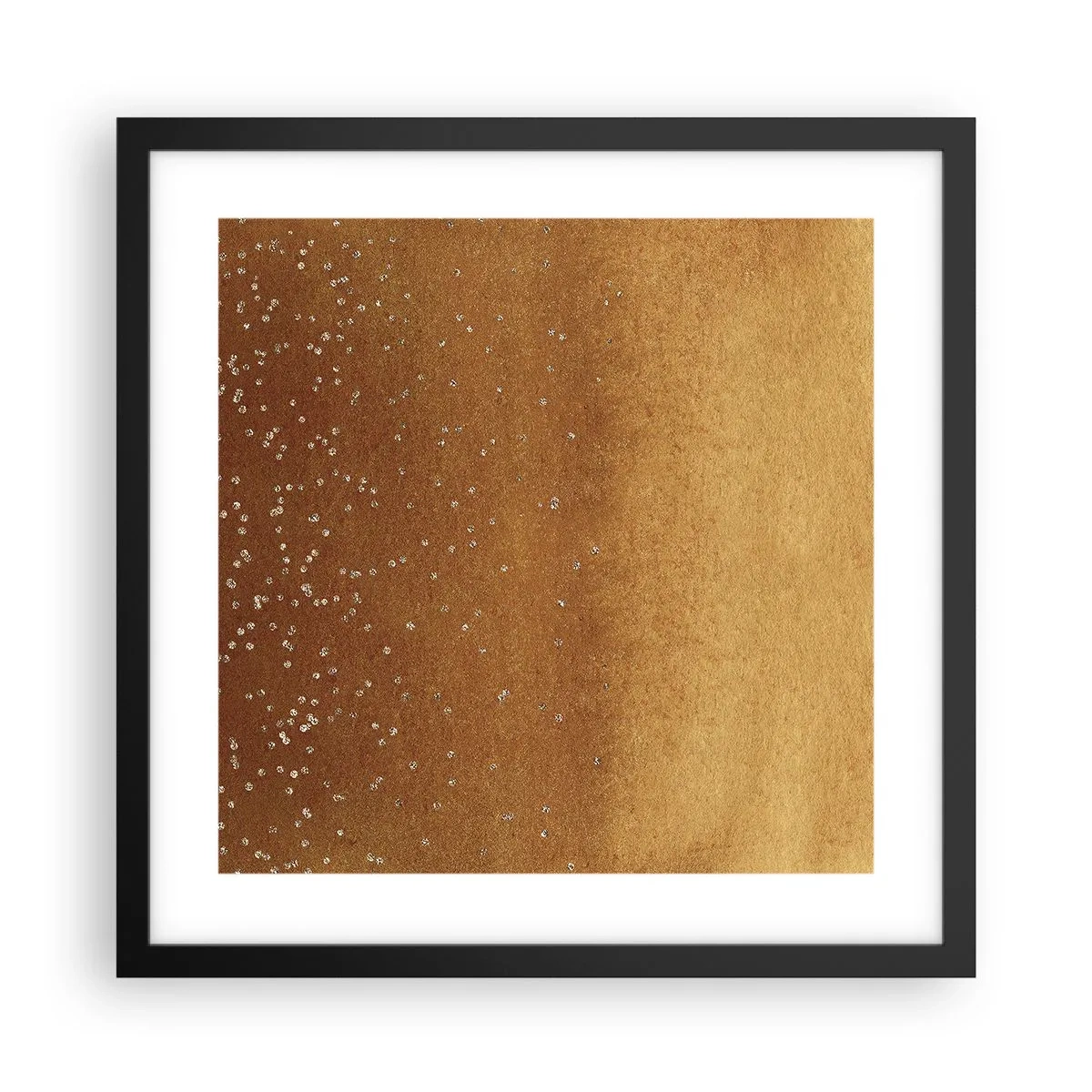 Poster in einem schwarzem Rahmen - Die Geburt des Lichts - 40x40 cm