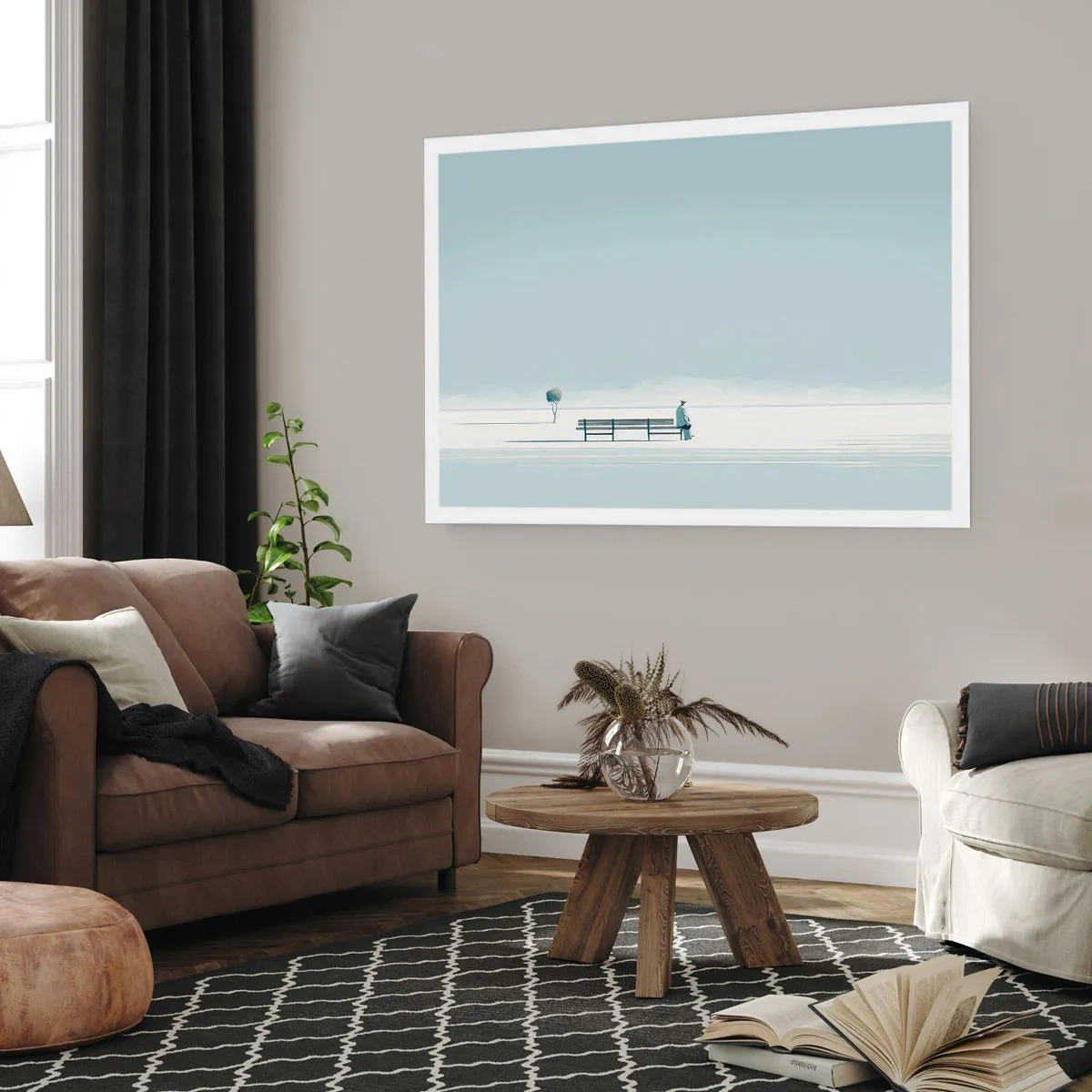 Poster - Ja, ich warte. - 70x50 cm