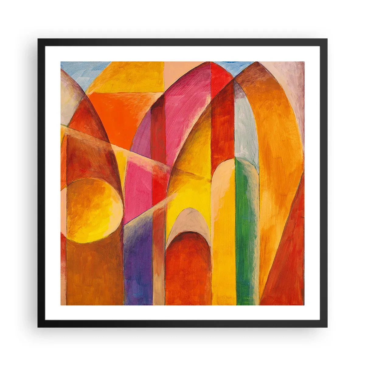 Poster in einem schwarzem Rahmen - Kathedrale der Sonne - 60x60 cm