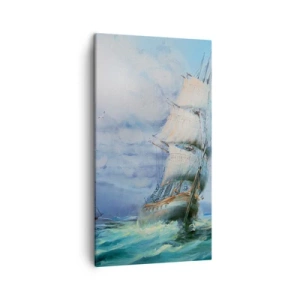 Bild auf Leinwand - Leinwandbild - Guter Wind - 45x80 cm