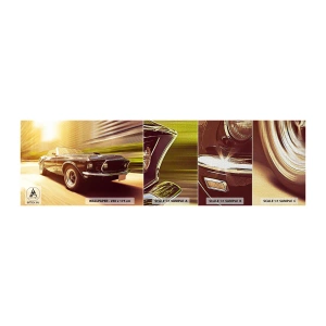 Fototapeten Muster Premium Canvas - 1967 - die Legende kehrt zurück - Auto, Cabriolet, Automobil - 100x30 cm