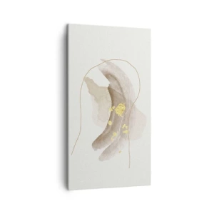 Bild auf Leinwand - Leinwandbild - Im Weltraum begegnet - 45x80 cm