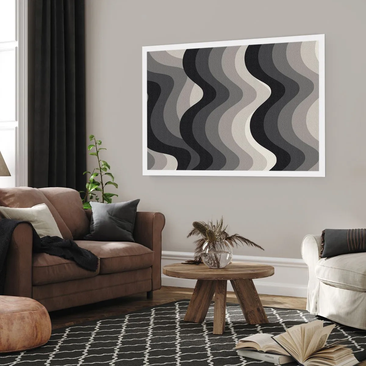 Poster - Eine Welle nach der anderen - 91x61 cm