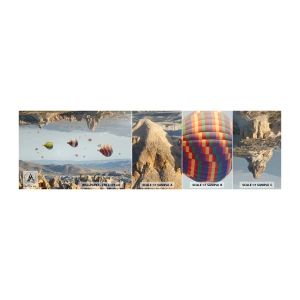 Fototapeten Muster Selbstklebend Deluxe Sticker - Hier ist alles möglich - Abstraktion, Luftballons, Landschaft - 100x30 cm