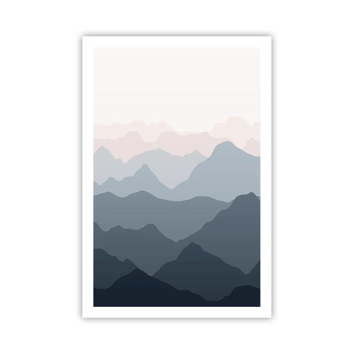 Poster - Wellen der Berge - 61x91 cm