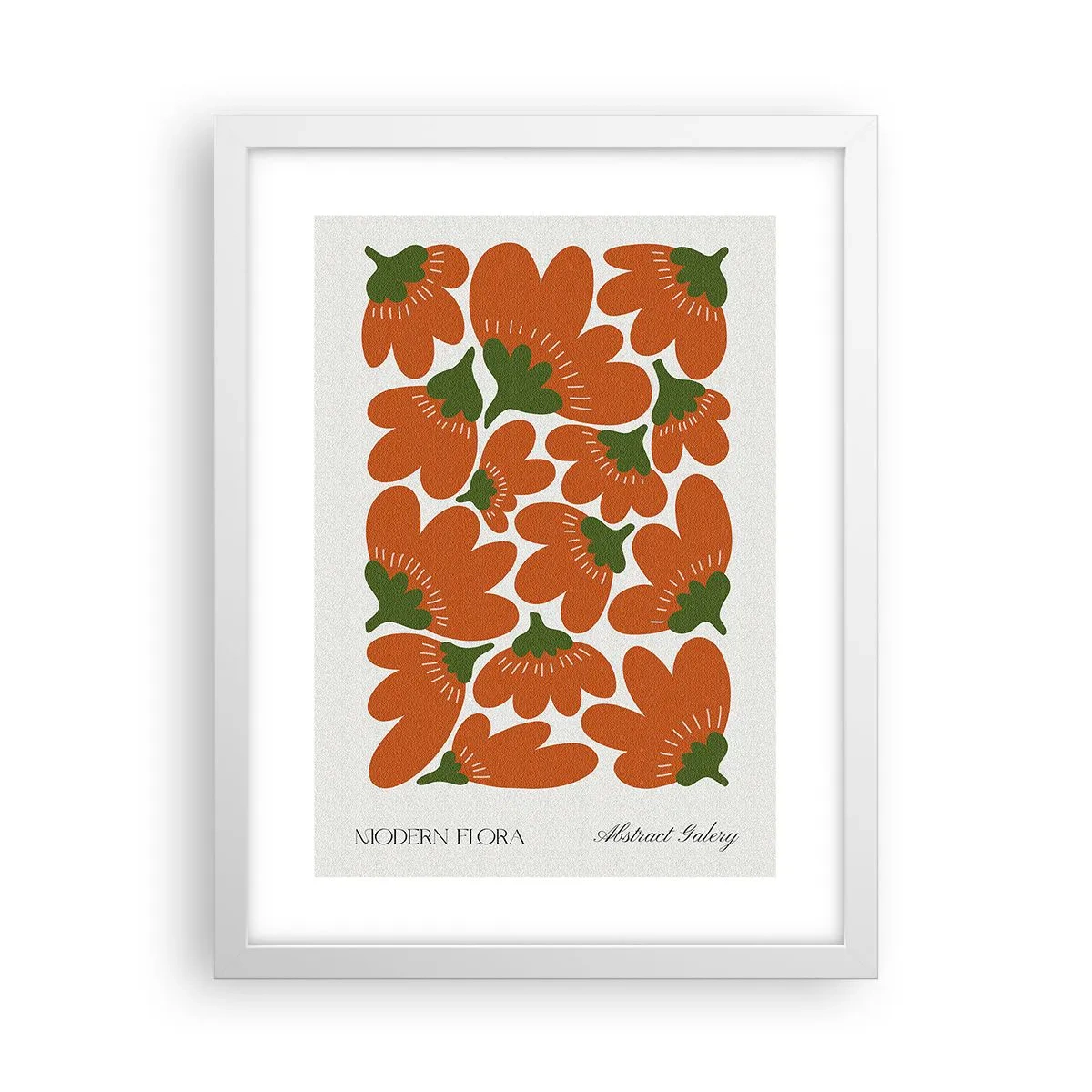 Poster in einem weißen Rahmen - Aus dem Leben der Blumen - 30x40 cm