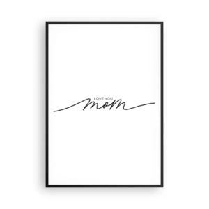 Poster in einem schwarzem Rahmen - Große Emotionen - 70x100 cm