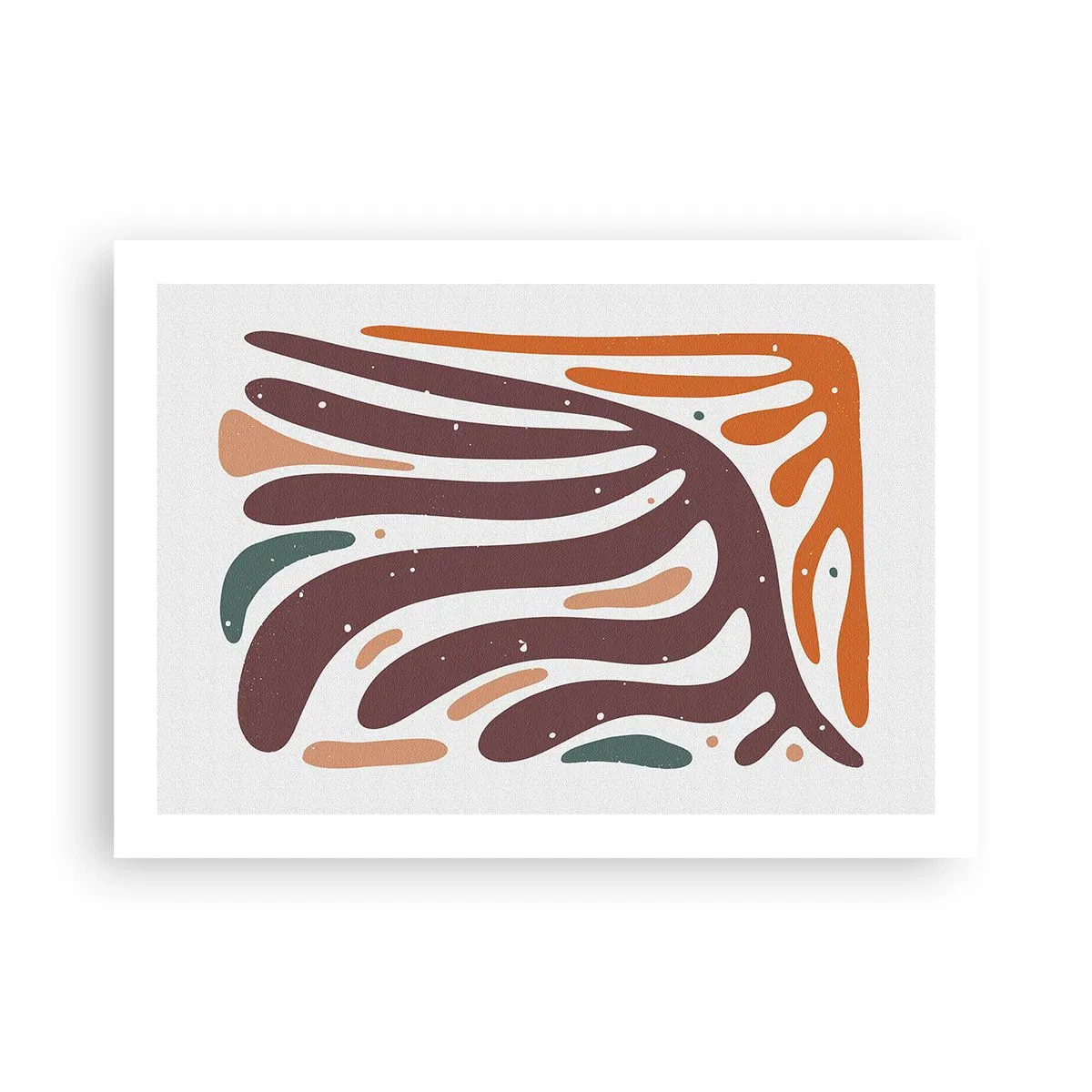 Poster - Strahlende organische Komposition - 70x50 cm