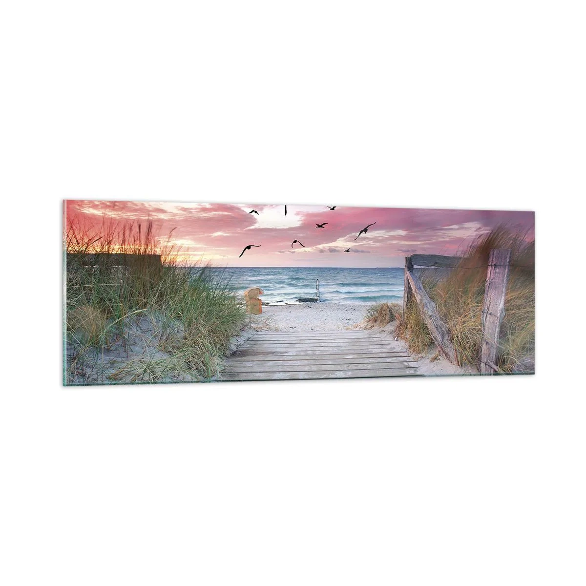 Glasbild - Bild auf glas - Baltischer Eindruck - 90x30 cm