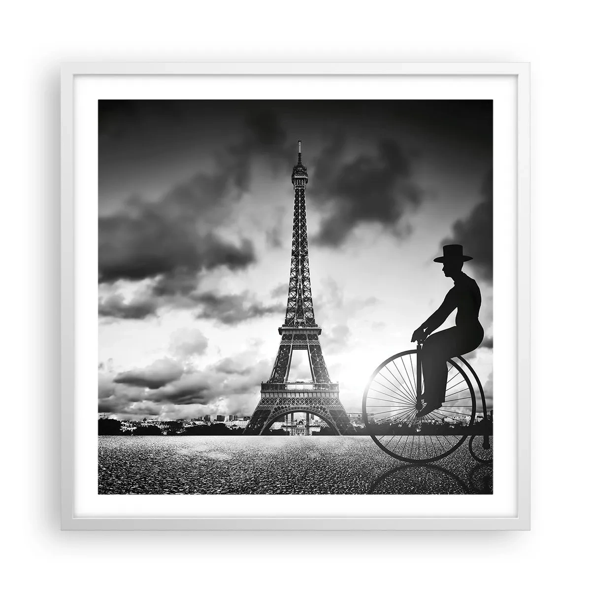 Poster in einem weißen Rahmen - Sehnsucht nach Belle Epoque - 60x60 cm