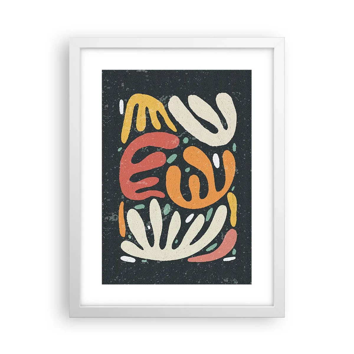 Poster in einem weißen Rahmen - Komposition – Ich erwische dich gleich - 30x40 cm