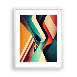 Poster in einem weißen Rahmen - Intensive Komposition - 40x50 cm