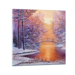 Glasbild - Bild auf glas - Treffen wir uns hier - 30x30 cm