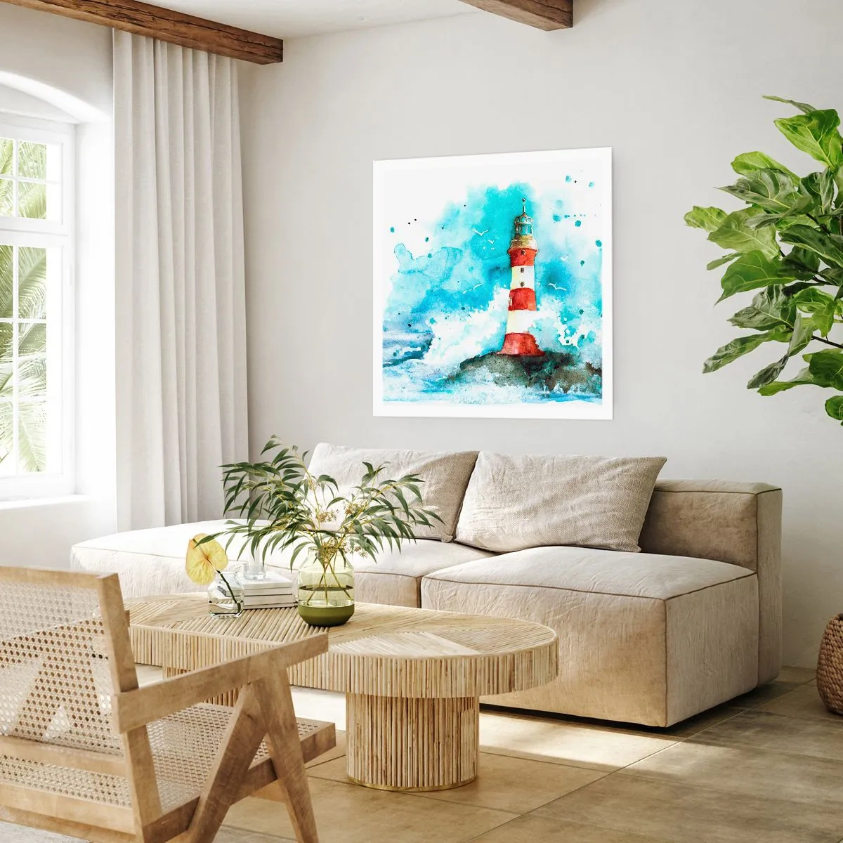 Poster - Einheit der Elemente - 50x50 cm