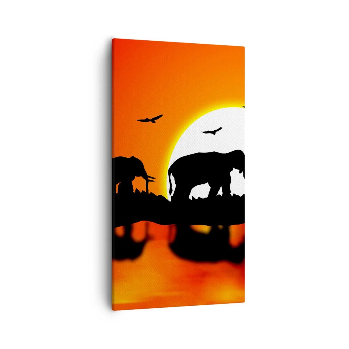 Bild auf Leinwand - Leinwandbild - Und abends einen kleinen Drink trinken - 55x100 cm