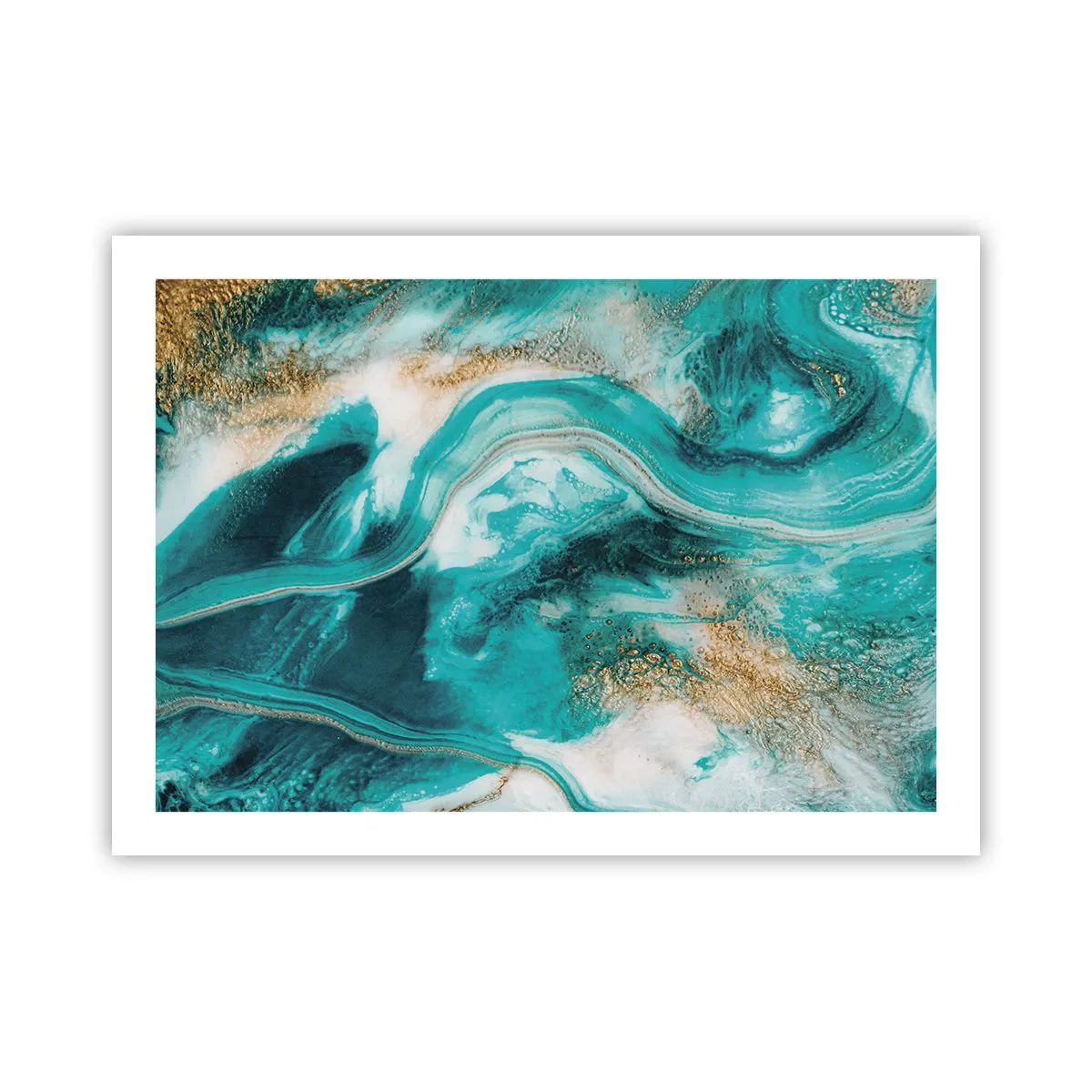 Poster - Der Fluss aus Gold - 70x50 cm