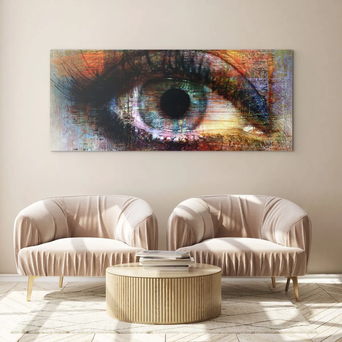 Glasbild - Bild auf glas - Du kannst in die Seele sehen - 90x30 cm