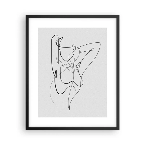 Poster in einem schwarzem Rahmen - So, wie du wirklich bist ... - 40x50 cm