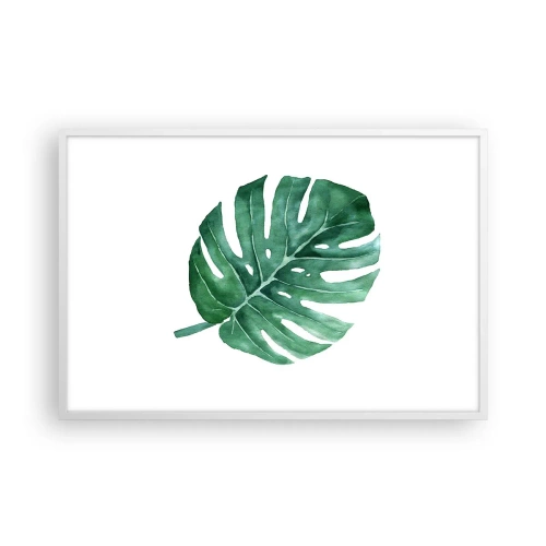 Poster in einem weißen Rahmen - Grünes Konzept - 91x61 cm