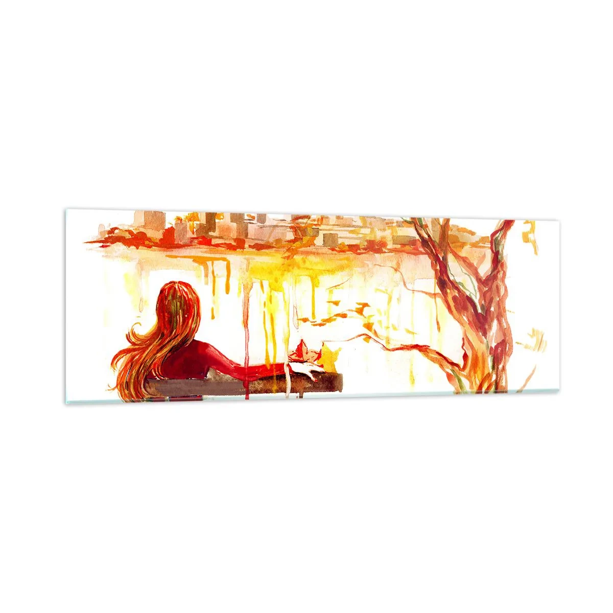 Glasbild - Bild auf glas - Ein Moment der Besinnung - 90x30 cm
