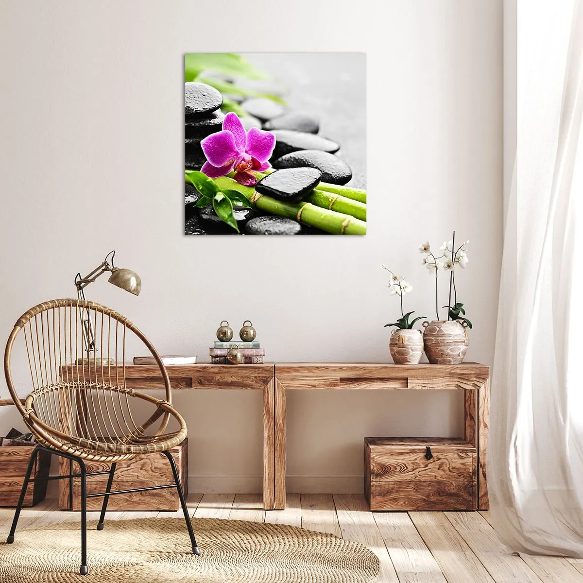 Bild auf Leinwand - Leinwandbild - In ruhiger Balance - 40x40 cm