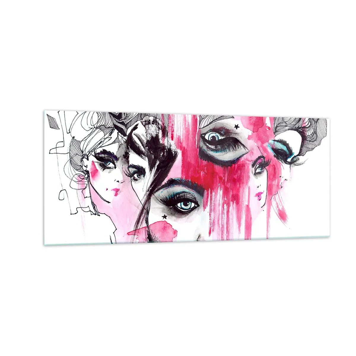 Glasbild - Bild auf glas - , - 100x40 cm