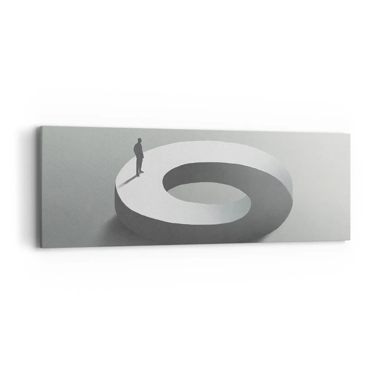 Bild auf Leinwand - Leinwandbild - Und wie soll man davon klug werden - 90x30 cm